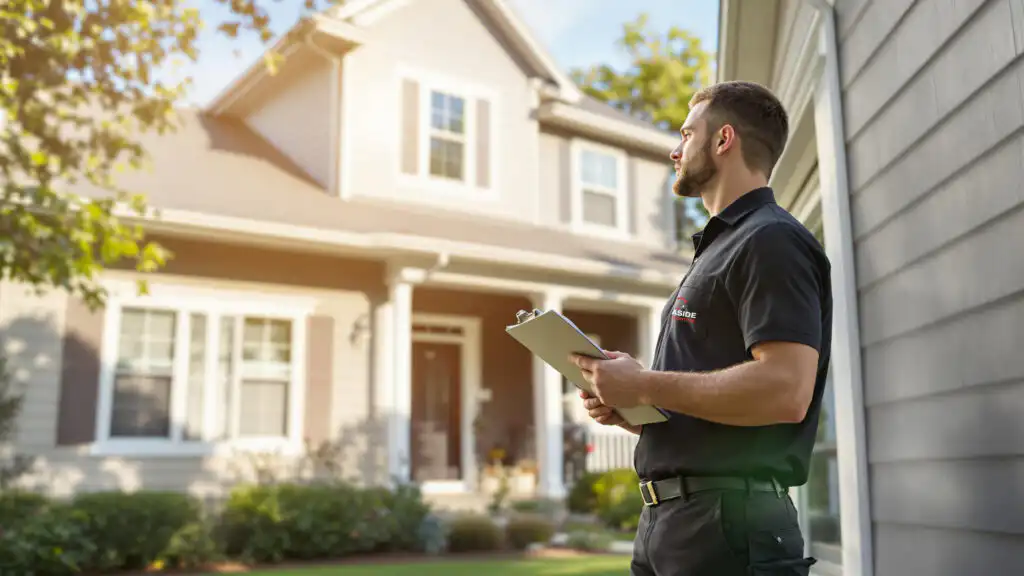 Seaside Pest Control Home Inspection Service Rodent Inspection at Detached Home Exterior in White Rock